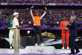 Paris 2024 - Podium Ceremony For The Women's Marathon