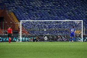 Italian football Coppa Italia match - UC Sampdoria vs Como 1907