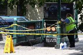 Two Men Slashed Outside Of Tremont Avenue Subway Station In Bronx New York