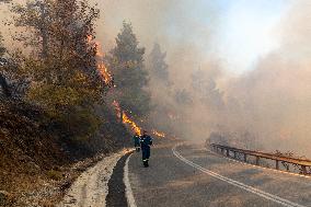 GREECE-ATHENS-WILDFIRE