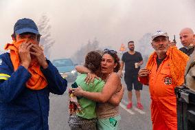 GREECE-ATHENS-WILDFIRE