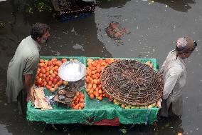 PAKISTAN-LAHORE-MONSOON RAIN-FLOODING