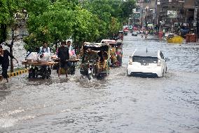 PAKISTAN-LAHORE-MONSOON RAIN-FLOODING