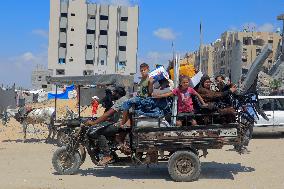 MIDEAST-GAZA-KHAN YOUNIS-EVACUATION