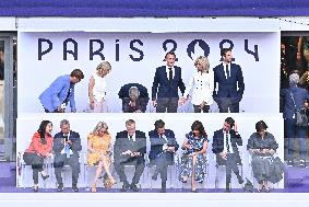 Paris 2024 - The Macrons Attend The Closing Ceremony