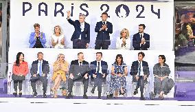 Paris 2024 - The Macrons Attend The Closing Ceremony