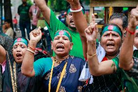 Hindu Community Protests Against Violence - Dhaka