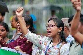 Hindu Community Protests Against Violence - Dhaka