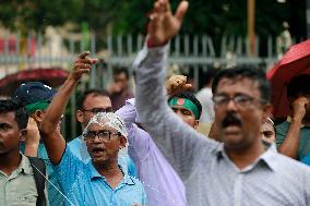 Hindu Community Protests Against Violence - Dhaka