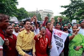 Hindu Community Protests Against Violence - Dhaka