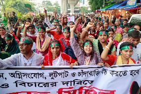 Hindu Community Protests Against Violence - Dhaka