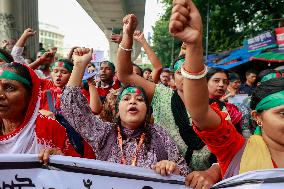 Hindu Community Protests Against Violence - Dhaka