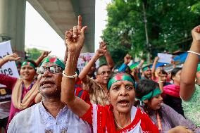 Hindu Community Protests Against Violence - Dhaka