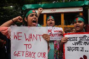 Hindu Community Protests Against Violence - Dhaka