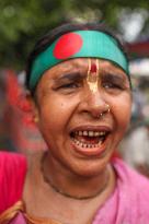 Hindu Community Protests Against Violence - Dhaka