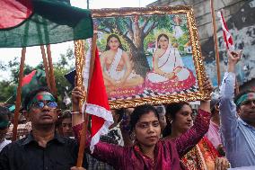 Hindu Community Protests Against Violence - Dhaka