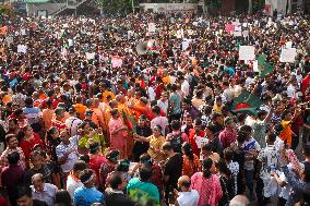 Hindu Community Protests Against Violence - Dhaka