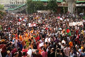 Hindu Community Protests Against Violence - Dhaka