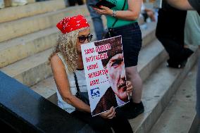 Pro-animal Rights Activists Protest - Istanbul