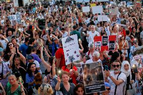 Pro-animal Rights Activists Protest - Istanbul