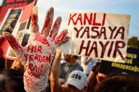 Pro-animal Rights Activists Protest - Istanbul