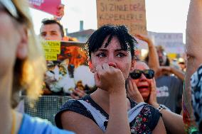 Pro-animal Rights Activists Protest - Istanbul