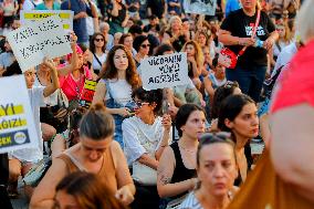 Pro-animal Rights Activists Protest - Istanbul