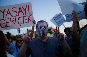 Pro-animal Rights Activists Protest - Istanbul