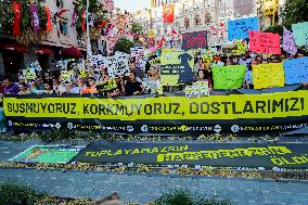 Pro-animal Rights Activists Protest - Istanbul