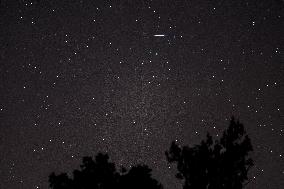 Perseid Showers Seen From Madrid