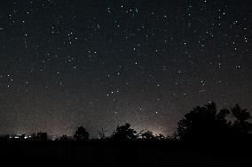 Perseid Showers Seen From Madrid