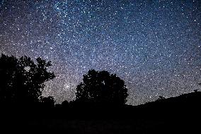 Perseid Showers Seen From Madrid