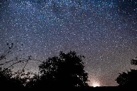 Perseid Showers Seen From Madrid