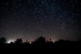 Perseid Showers Seen From Madrid