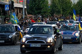 Rally in  support of Ukrainian POWs in central Kyiv