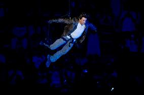 Paris 2024 - Tom Cruise Performs A Stunt At Closing Ceremony