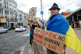 Rally in  support of Ukrainian POWs in central Kyiv