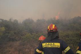 Wildfires In Athens, Greece