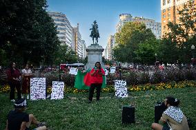 Washington DC: Candlelight Vigil In Honor Of The Martyrs Of The Quota Movement In Bangladesh