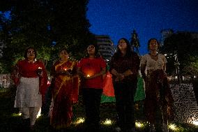 Washington DC: Candlelight Vigil In Honor Of The Martyrs Of The Quota Movement In Bangladesh