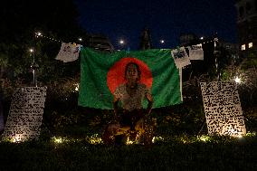 Washington DC: Candlelight Vigil In Honor Of The Martyrs Of The Quota Movement In Bangladesh