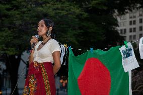 Washington DC: Candlelight Vigil In Honor Of The Martyrs Of The Quota Movement In Bangladesh