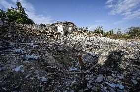 Hospital in Donetsk region destroyed by Russian troops