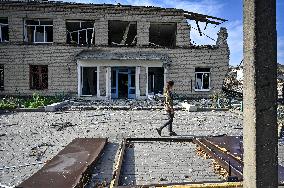 Hospital in Donetsk region destroyed by Russian troops