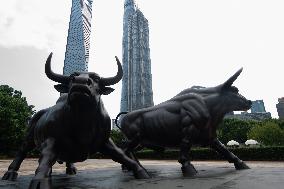 Banks At Lujiazui In Shanghai