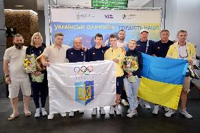 Ukrainian divers come back from Paris 2024 Olympics