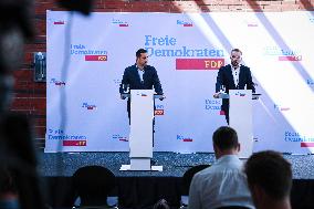 FDP Press Conference With Bijan Djir Sarai And Zyon Braun