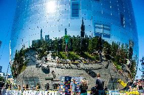 Le Tour De France Femmes 2024 Started In Rotterdam.