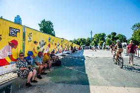 Le Tour De France Femmes 2024 Started In Rotterdam.