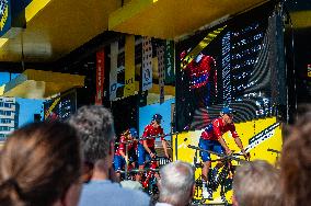 Le Tour De France Femmes 2024 Started In Rotterdam.